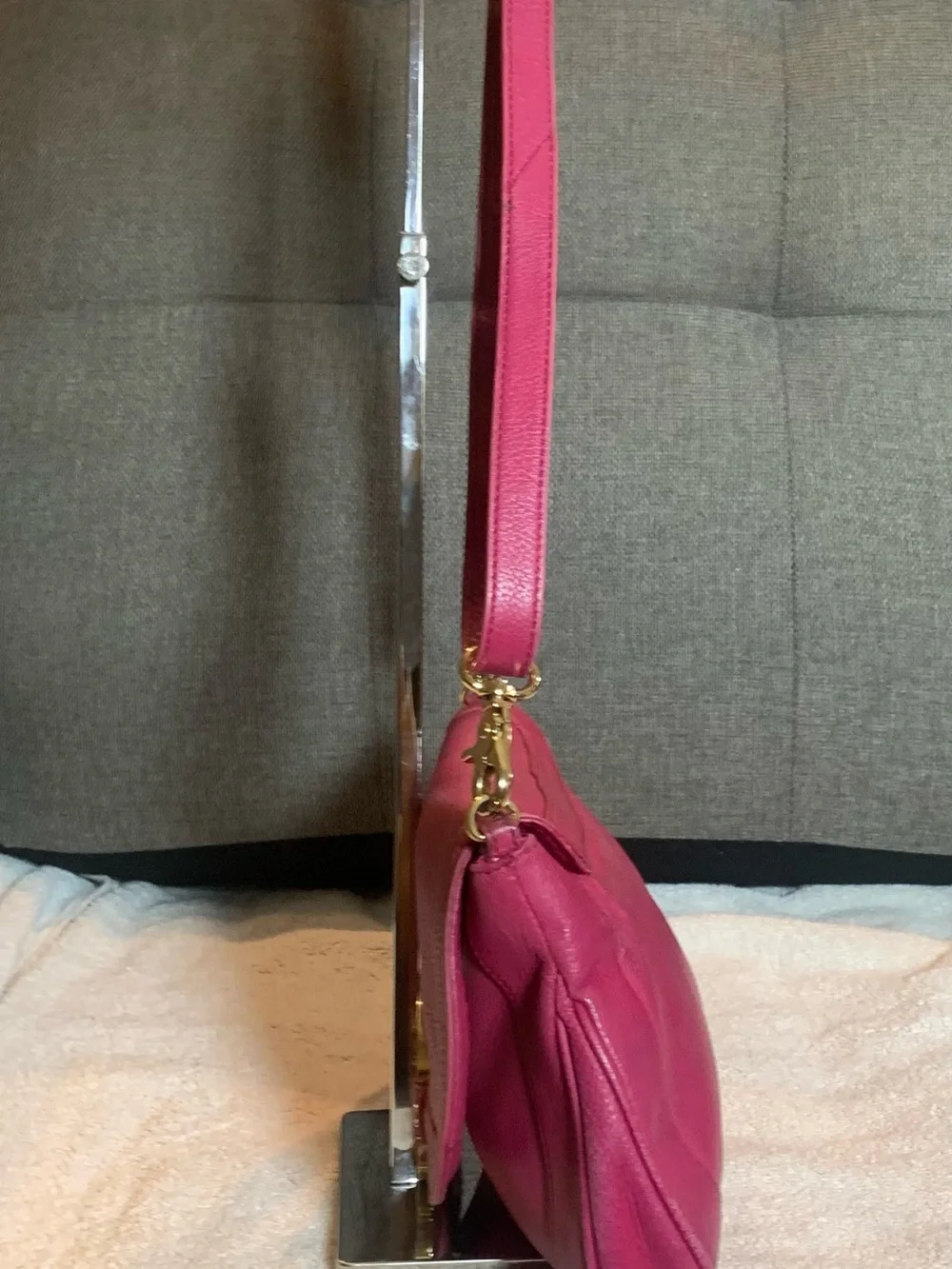 GUC Tory Burch Dark Mauve Pink Crossbody Bag